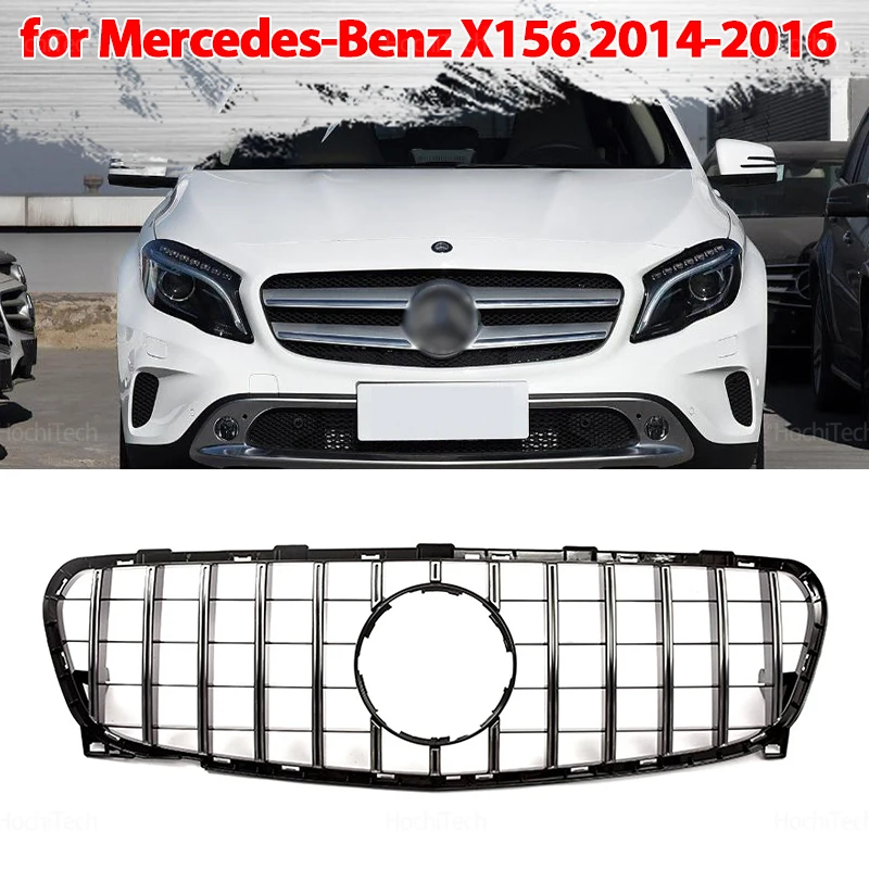 For Mercedes-Benz GLA Class X156 pre-facelift GLA180 GLA200 GLA250 2014 2015 2016 Front Grille Upper Bumper Hood Mesh Grill