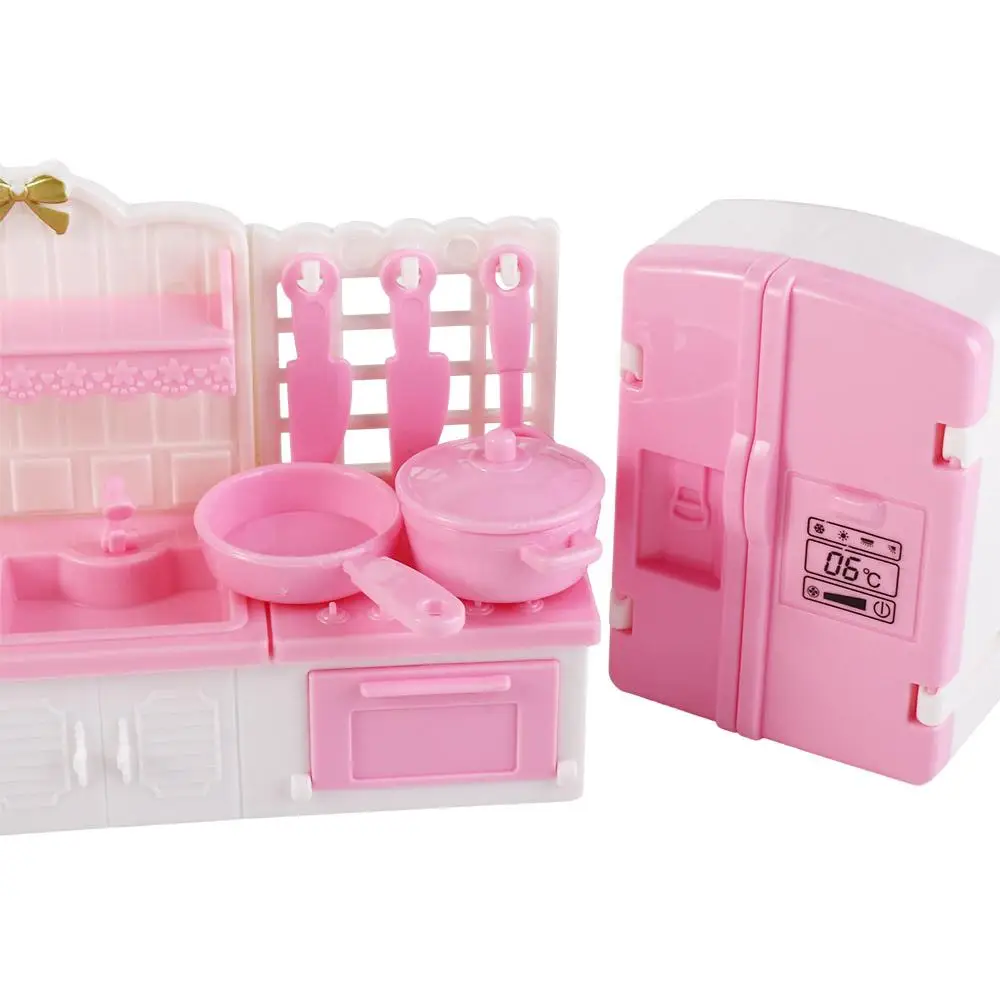 Simulation Möbel Rosa Pretend Play Sessel Couch Set Puppenhaus Zubehör Miniaturen Möbel Puppenhaus Möbel