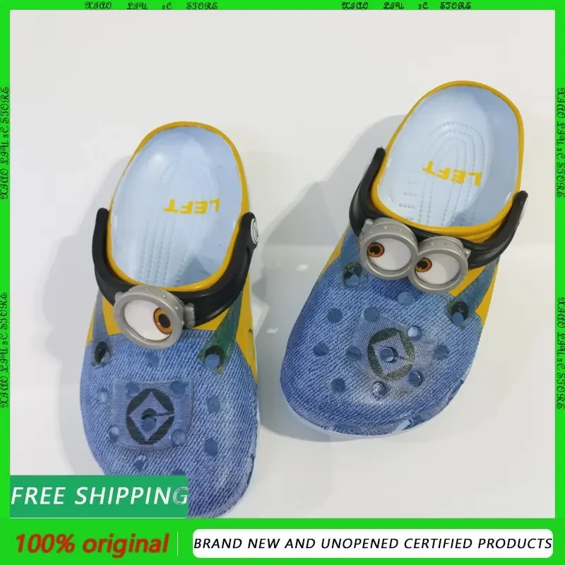 

Летние тапочки с милой мультяшной молнией для детей, водонепроницаемые уличные сандалии с запахом на щиколотке, обувь из ЭВА для косплея и общего использования