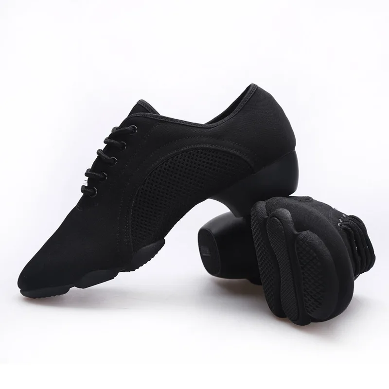 USHINE 34-46 Men Latin Dance Shoes Adult Teacher Shoes Soft Teacher Dance Shoes Oxford Latin Shoes Women Cloth Heel 3cm