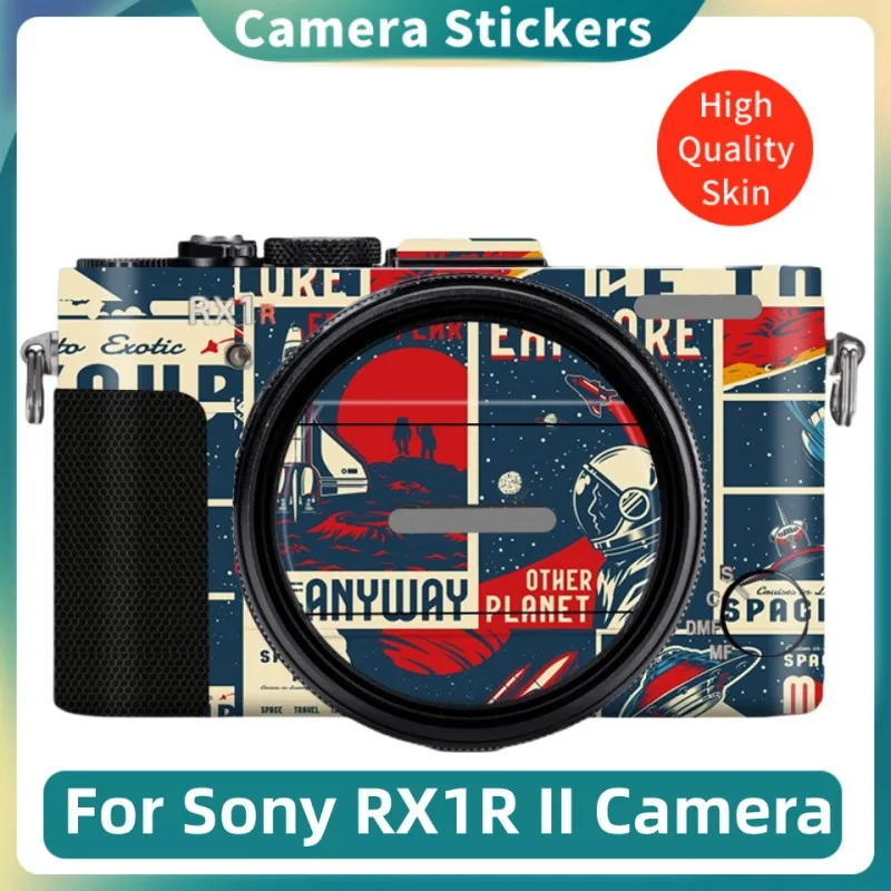 สติกเกอร์ที่กําหนดเองสําหรับ Sony RX1RII RX1R2 Decal ผิวกล้องไวนิลห่อฟิล์ม Coat Cyber-shot DSC-RX1RM2 RX1RM2 RX1R Mark 2 II M2