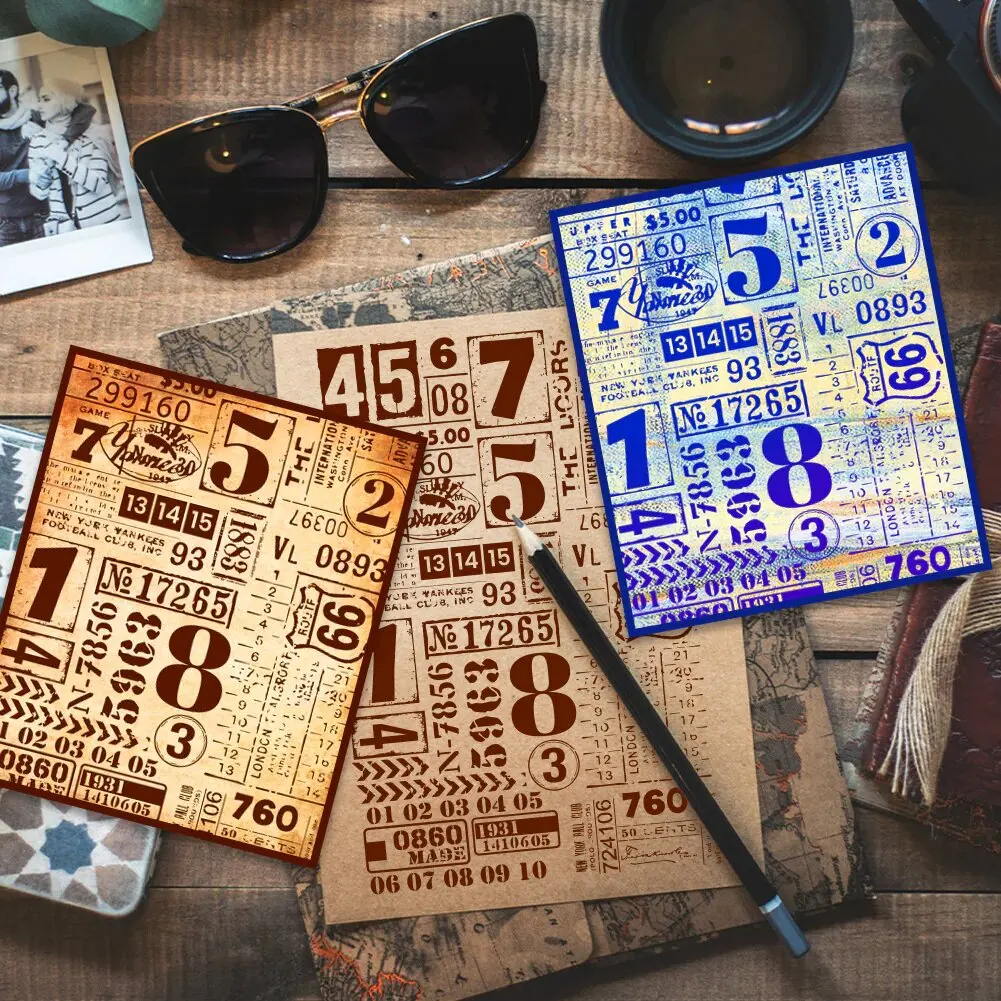 2024 New Digital background  stamp Clear Stamp for Scrapbooking Transparent Silicone Rubber DIY Photo Album Decor