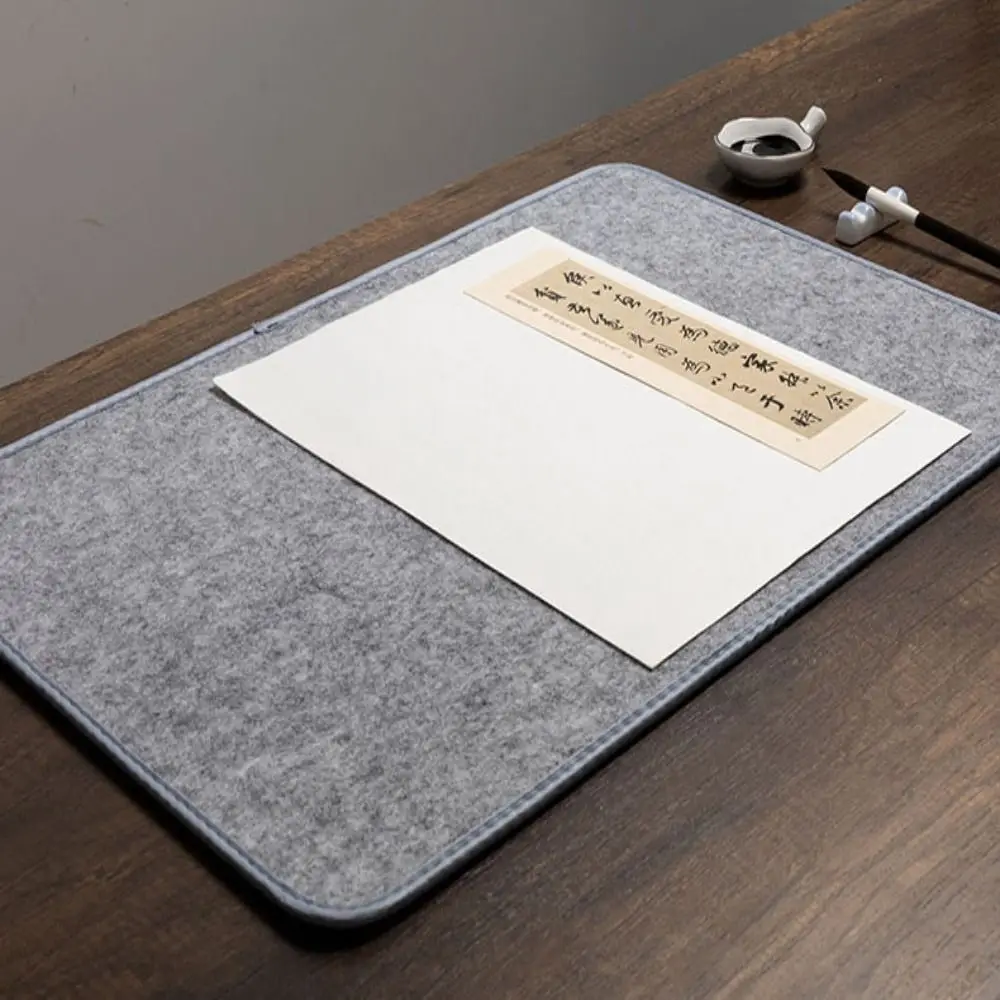 Anti Permeation Calligraphy Felt Pad Table Mat Thicken Painting Drawing Felt Pad Wool Mixed Fiber Writing