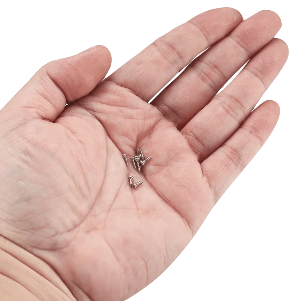 1200pcs Case Small Self Tapping Screws Mini Waterproof Repair Screws Rust Prevention Wear-resistant Micro Screws Eyeglass Repair