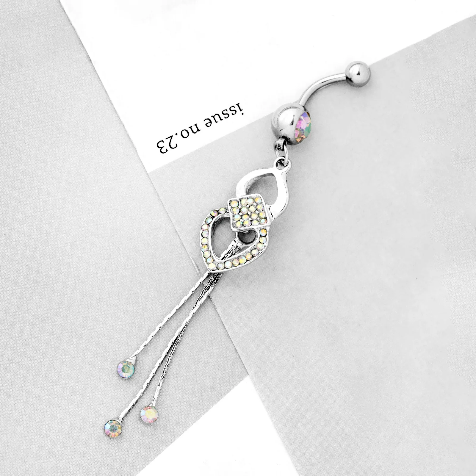 Stainless Steel Shiny Belly Button Ring Fashion Piercing Jewelry