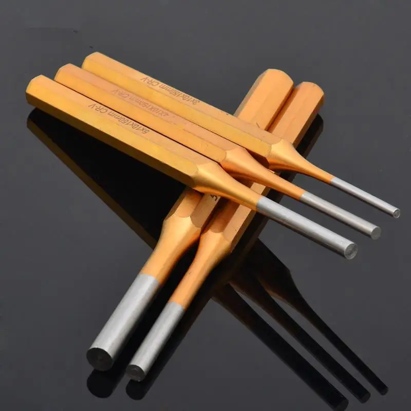 Versatile 2/3/4/5/6/8/10MM Brass Central Positioning Punch 150mm Roll Pin Punch Tool Remover For Machinery Maintenance