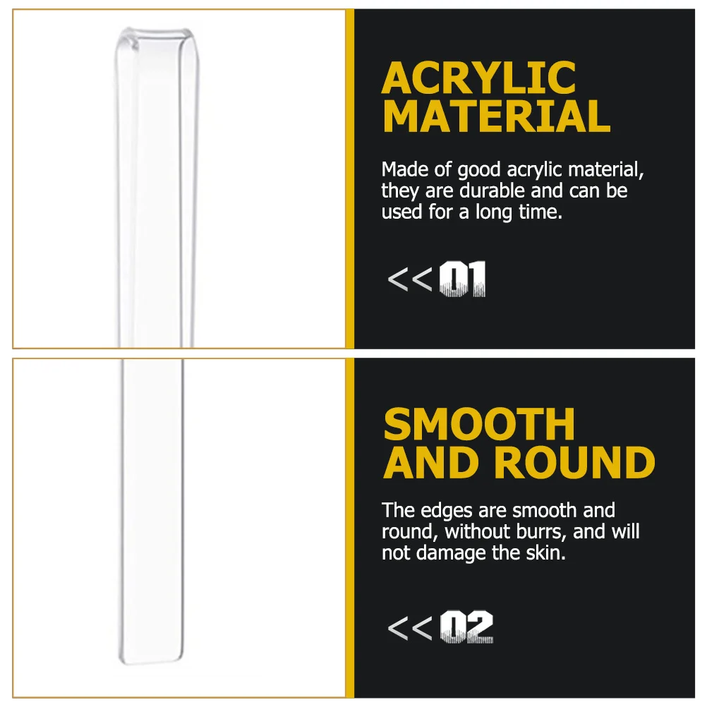 

2Pcs Music Holder Clips Transparent Acrylic Durable Score Clips Smooth Edge Practical Book Holders Music Book Clip