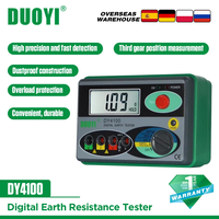 DUOYI DY4100 Earth Ground Resistance Meter 0-2000 Ohm LCD display Digital Instruments Inspection Electrician Resistance Tester