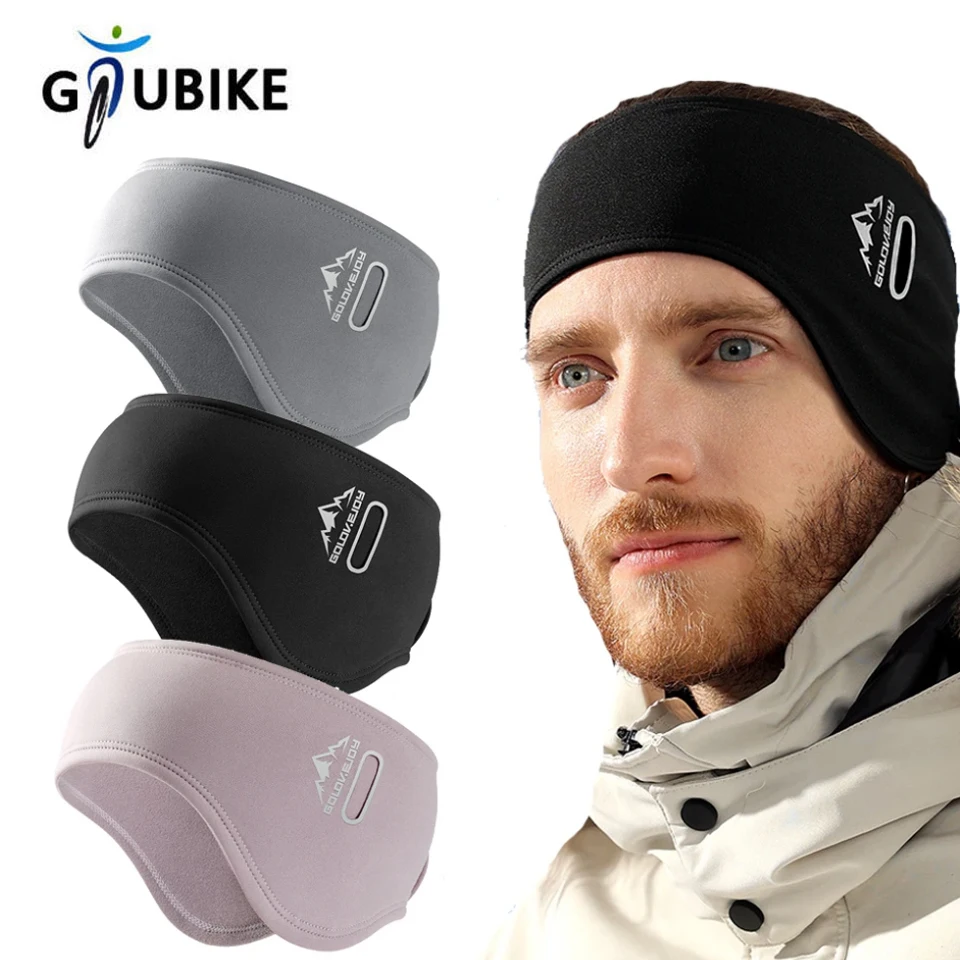 Winter Headband Ear Warmer Cold Weather Ski Sweatband Non-Slip Hairbands Thermal Bandana Headwear Accessories Men Women