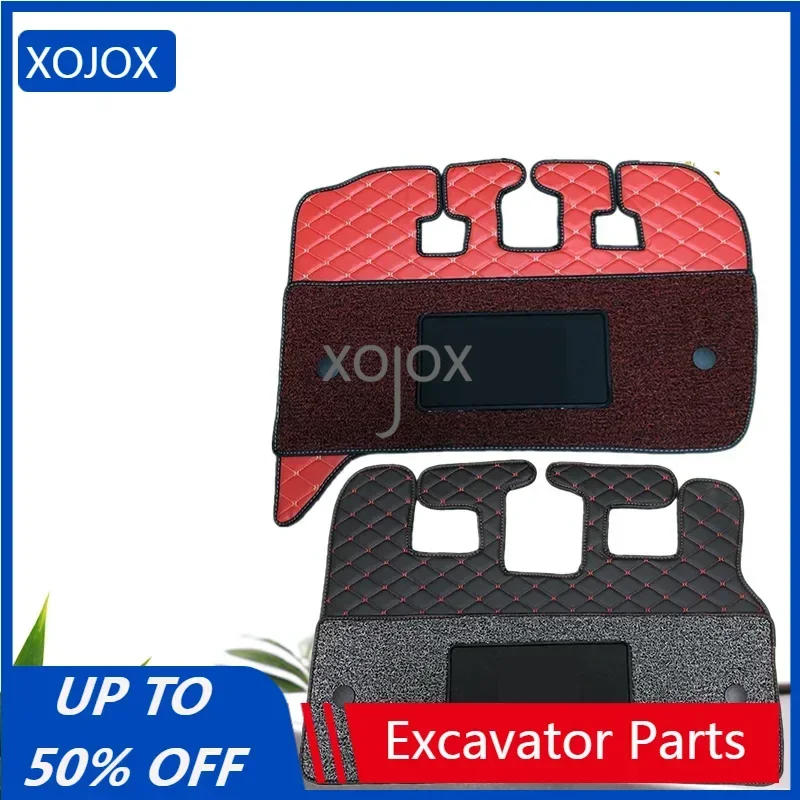 XOJOX For SDLG floor mats 660 65 75 80 135 210 360 250 225 500 Cab floor glue carpet high quality durable excavator accessories