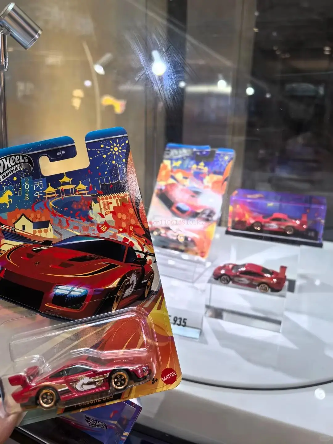 1/64 Hot Wheels JNF49-LA10 2026 Anno cinese del cavallo Edizione limitata Pressofuso Modello Porsche 935 Collezione Auto a sorpresa
