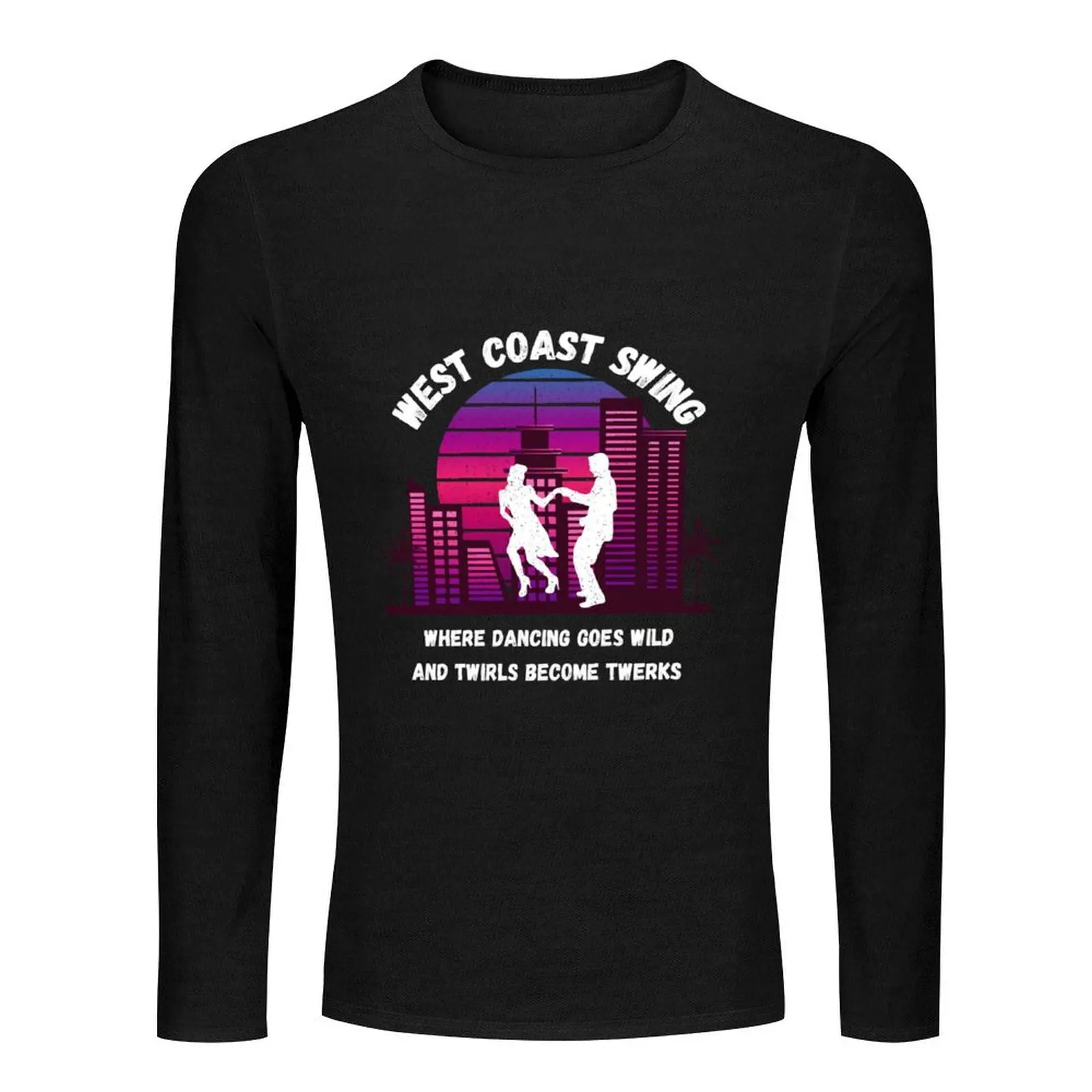 West Coast Swing Long T-Shirt heavyweight t shirts boys t shirts funny t shirt men clothes