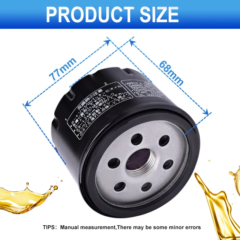 Oil Filter for Piaggio Scooter 400 Beverly Tourer MP3 Touring X-Evo X8 500 Beverly Cruiser X9 X10 Excusive E5 500 Sport Advance