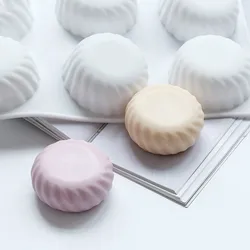 Round 6 Holes Gear Mousse Silicone Mold Handmade Soap Mold Bath Mold Sugarcraft Soap Making Supplies Chocolate Mold