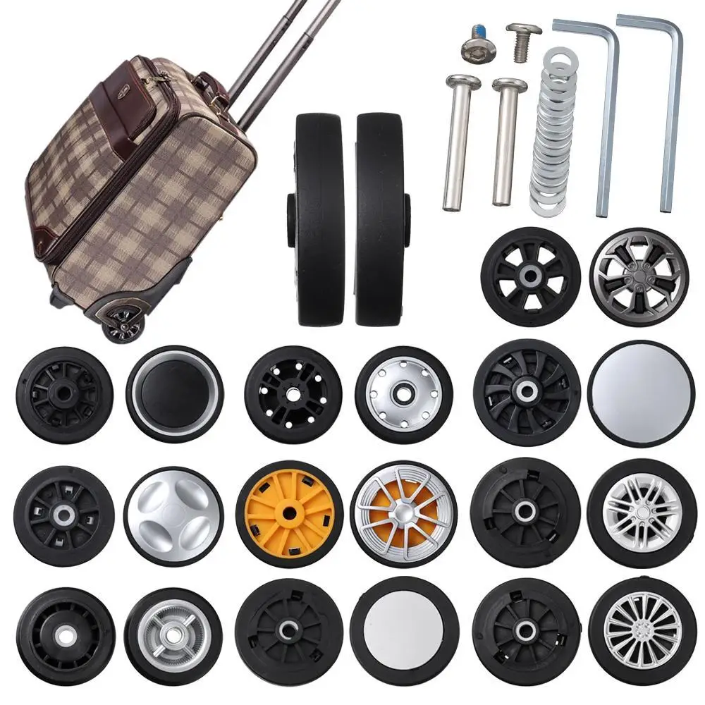 Replacement Caster Wheel Repair Kit Travel Luggage Wheels Suitcase Parts Axles Replace Wheels for Luggage with Vientiane Wheel