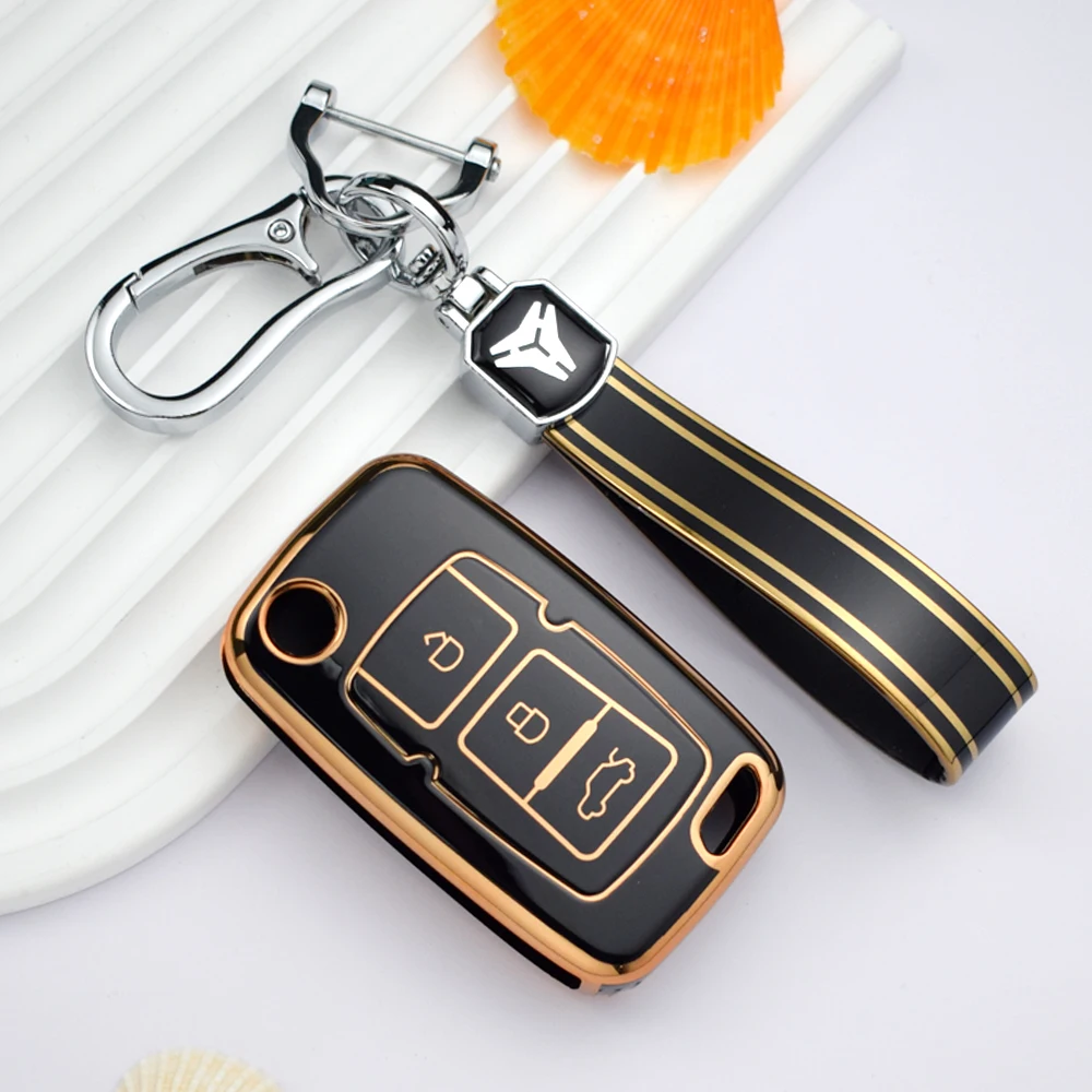 For Geely Emgrand Ec7 EU 7 EU7 Gc5 Gc6 Ec8 Ec718 Ec715 3 Buttons TPU Car Key Cover Case Keys Holder Fob Keychain Protector