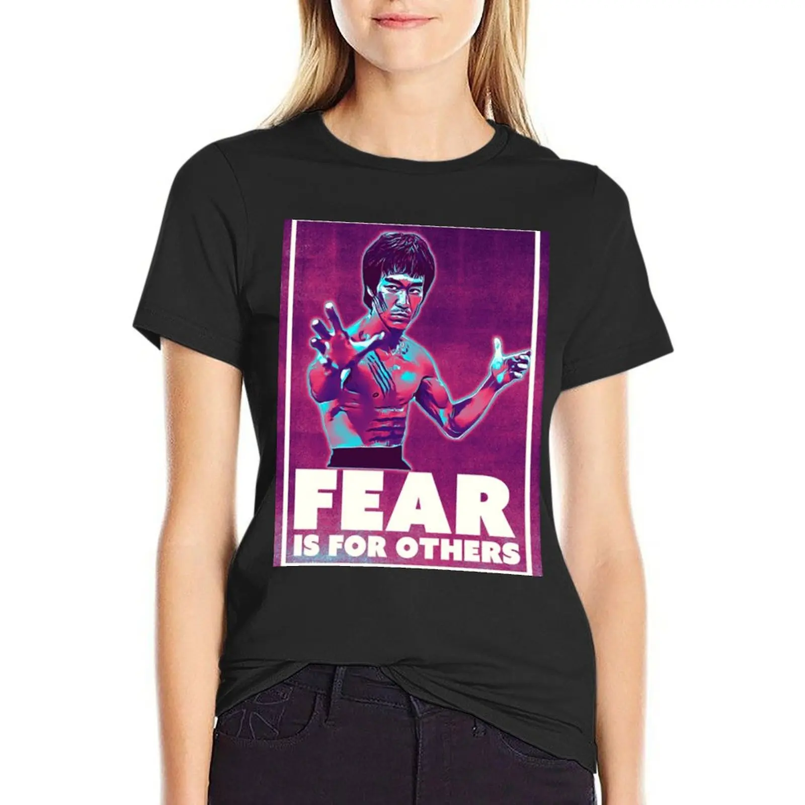 

Fear is for others T-Shirt aesthetic clothes Short sleeve tee Aesthetic clothing plus sizes T-shirts for Women