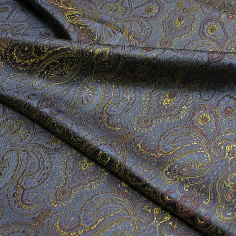 Chinese Antique Silk Fabric for Men\'s Dress, Brocade Jacquard Fabric, 100cm