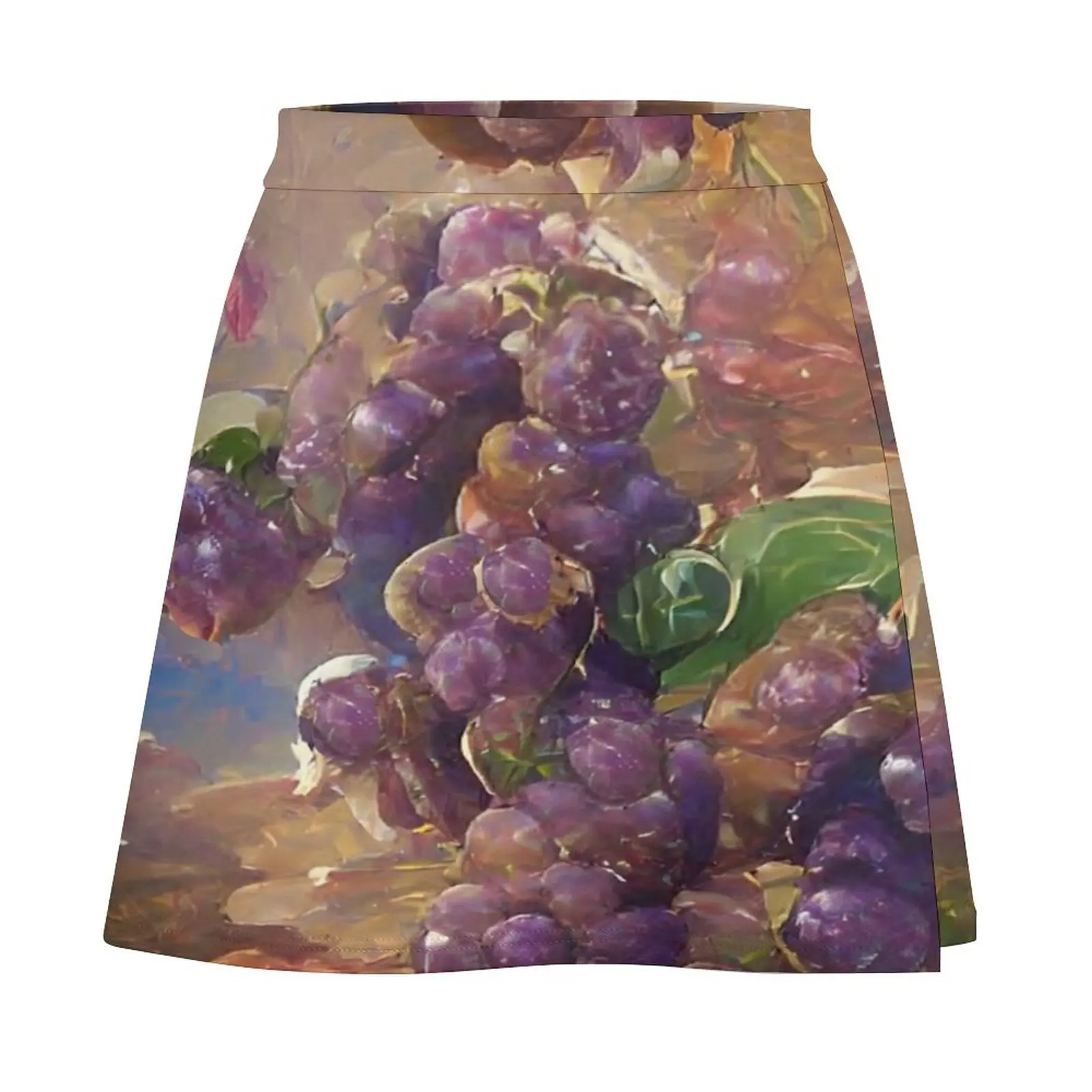 Pretty Painting of Grapes - Vino - Winery - Vineyard Wine Mini Skirt Women clothing new in clothes shorts Mini Skirt