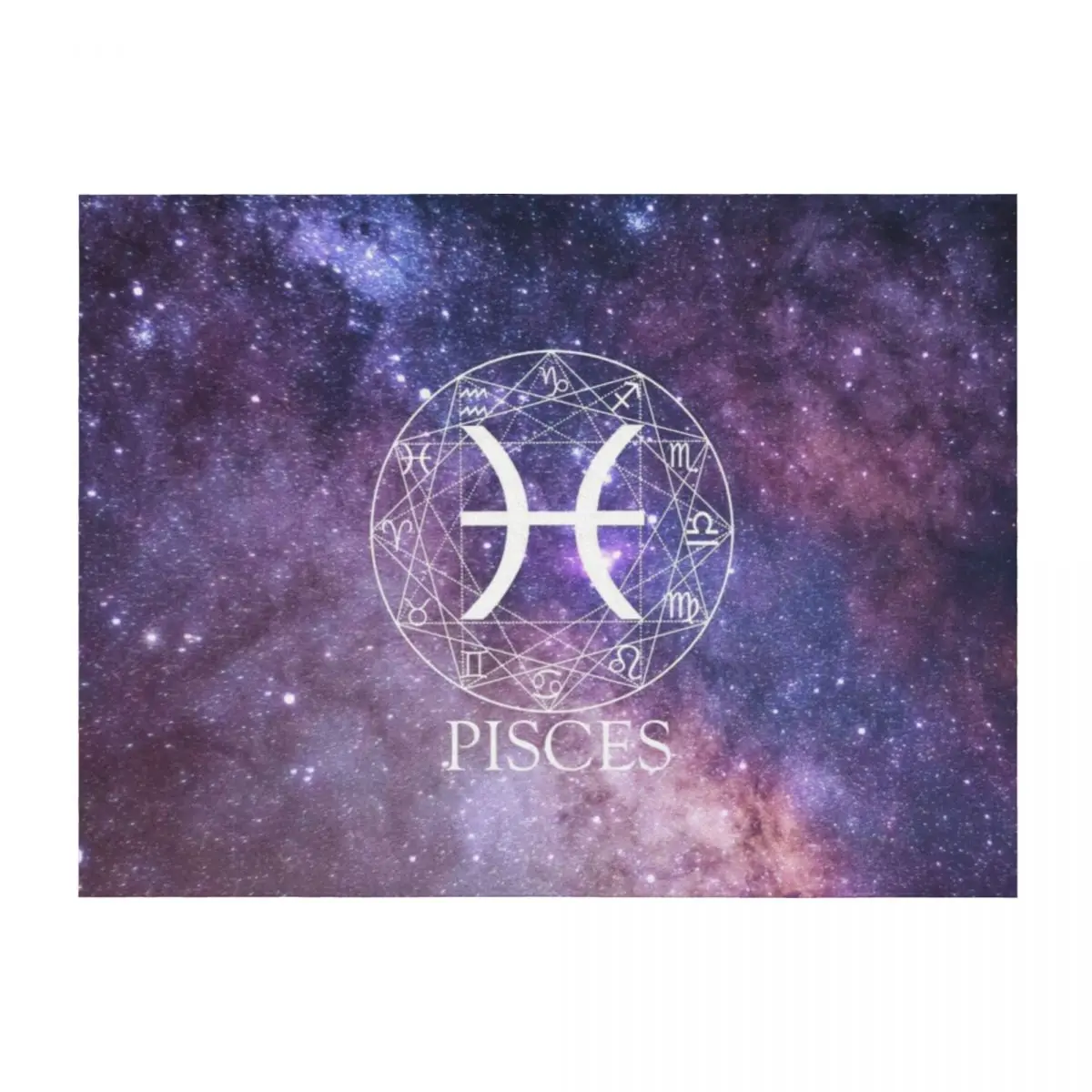 

Pisces 01 Throw Blanket Multi-Purpose Sofa Throw Kid'S Shaggy Blankets