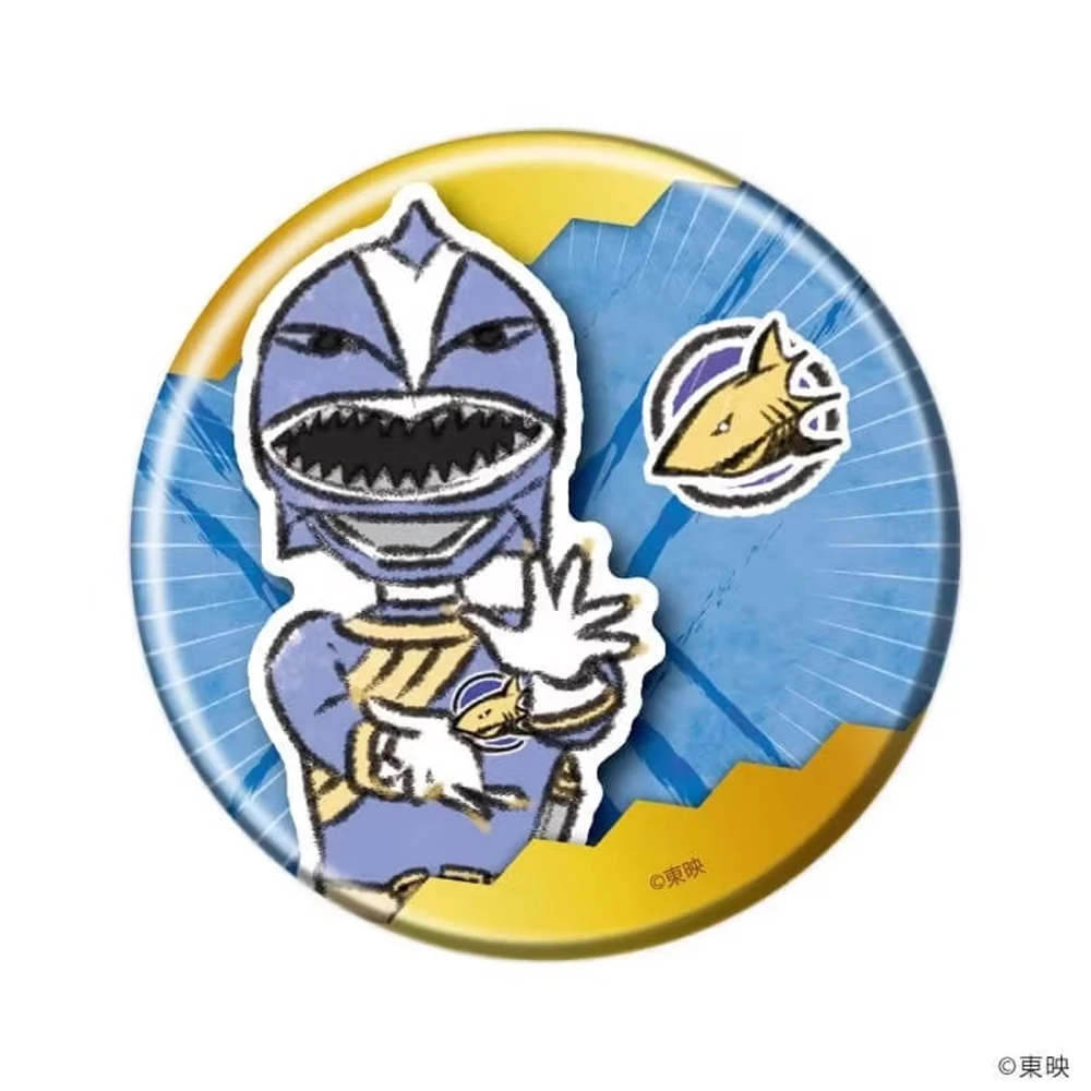58mm 애니메이션 하쿠쥬우 센타이 가오랑어 코스프레 의상 배지 핀 SPTE 틴플레이트 브로치 ﻿   소품