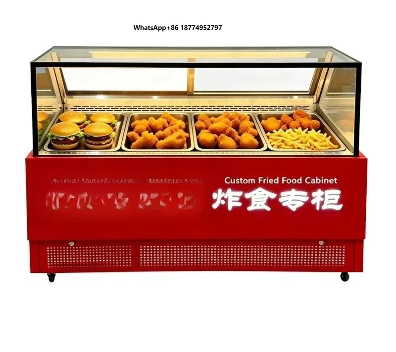 Heating Cabinet Breakfast Fried Chicken Barbecue New Thermal Insulation Commercial Large Capacity Display Cabinet