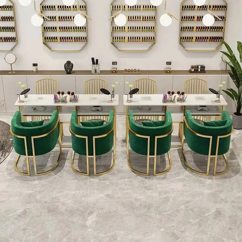 

Cleaner Designer Nail Luxury Table Aesthetic Modern Professional Manicure Table Simple Mesa Manicura Pedicure Furniture LJ50MT