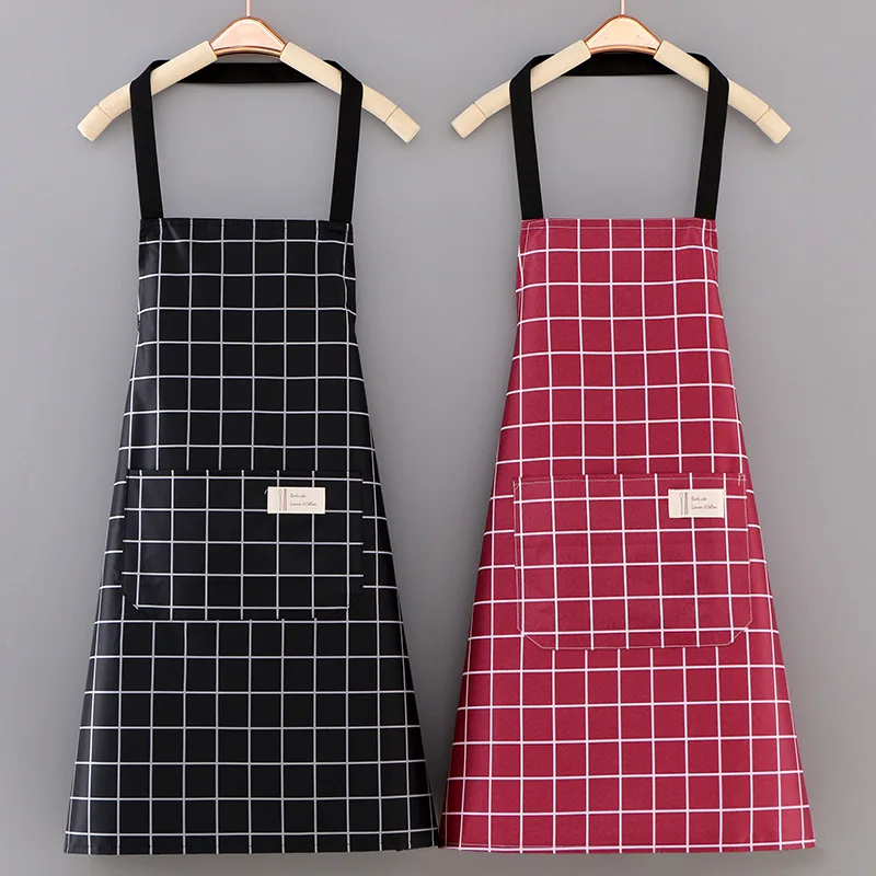 Waterproof And Oilproof Home Women Kitchen Aprons Mens Adult Chef Aprons Baking Accessories