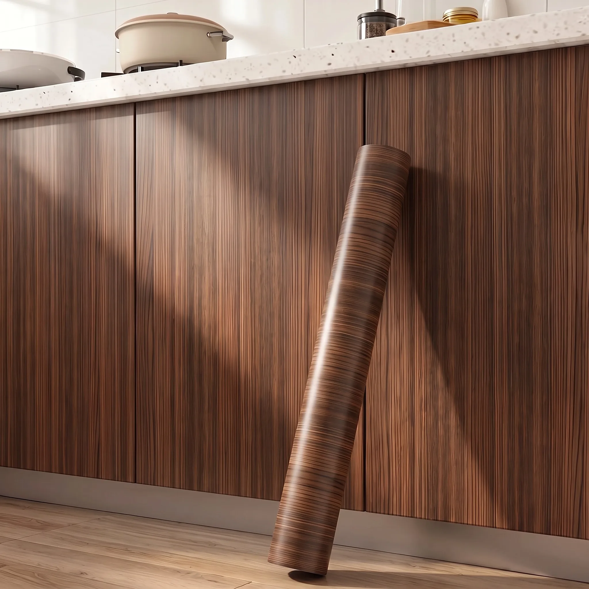 Wood Grain Vinyl Wallpaper Self Adhesive Stickers 55/40cm Waterproof for Door Wardrobe Cupboard Table Furniture Home Decor