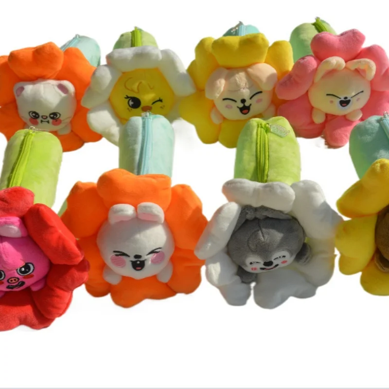 Periférico pop-up StrayKids, mesmo buquê SKZOO coreano, flor, estojo de lápis, bolsa de armazenamento, brinquedo de pelúcia, lindo pequeno presente periférico