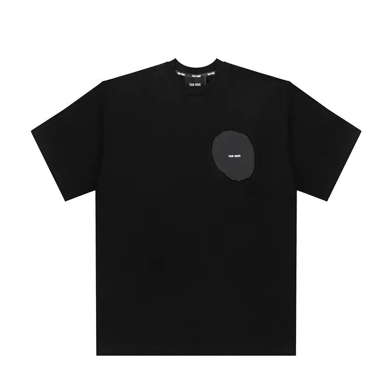 New TEAM WANG T Shirt for Men and Women Short Sleeve Tee Cotton Hip HopbJackson Wang Fans Gift Black