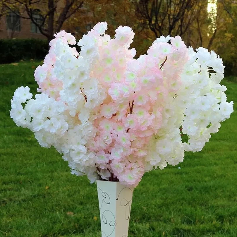 

Cherry Blossom Flower Branch Begonia Sakura Tree Stem for Event Wedding Tree Deco Artificial Decorative Flowers