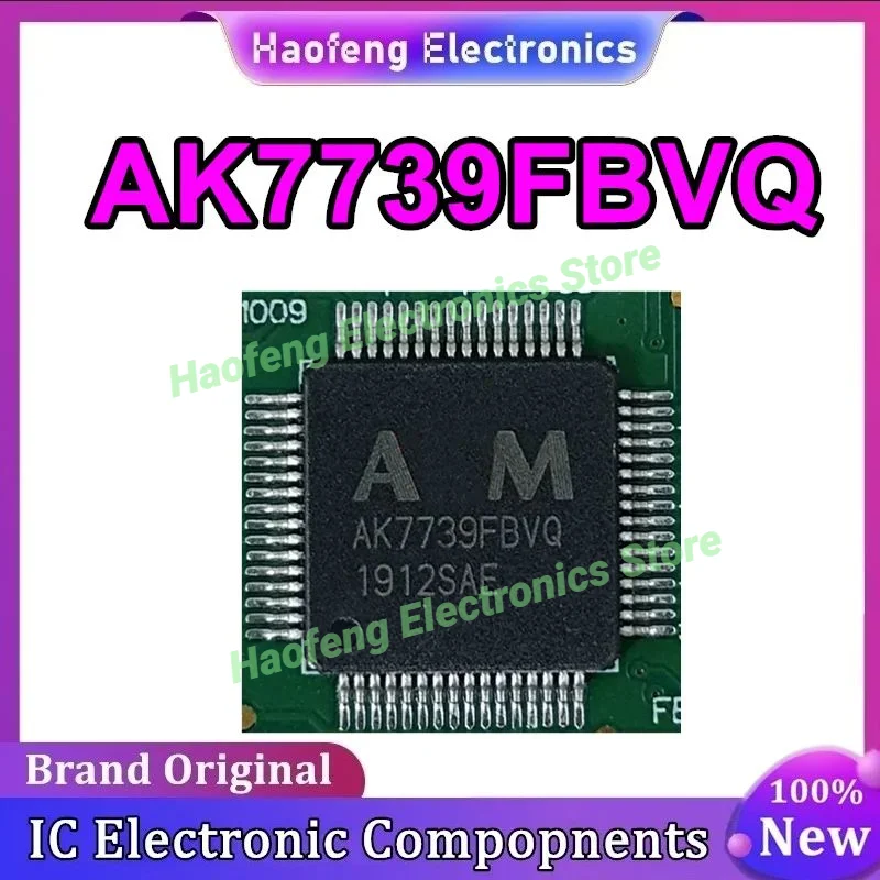 Chipset IC AK7739FBVQ AK7739VQ HTQFP64 Novo em estoque