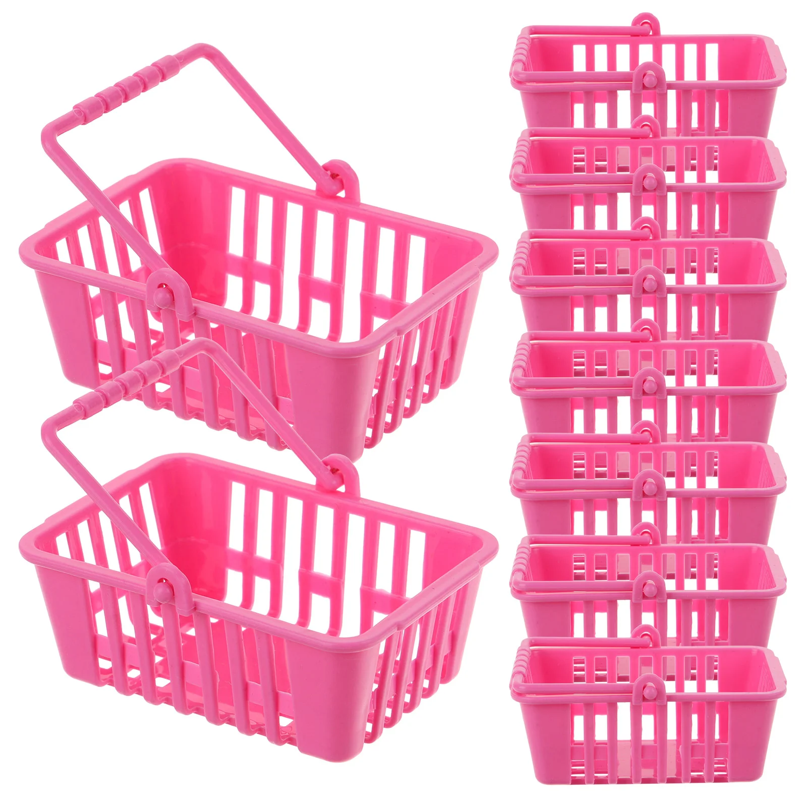 Mini paniers à linge pour filles, 12 pièces, jouets pour filles, petits paniers de shopping, bureau d'épicerie, modèle de maison bleue pour enfant