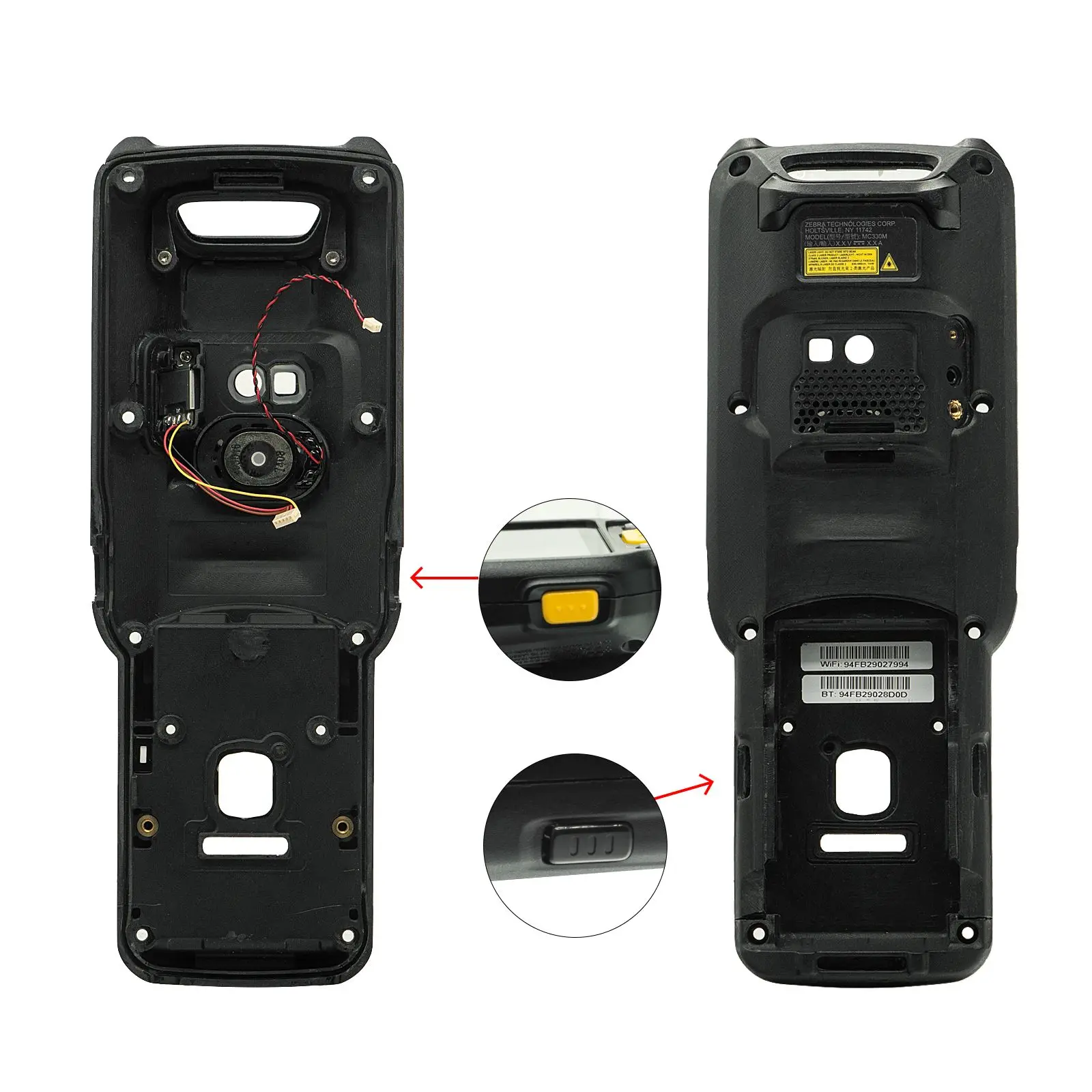 MC330K-S with Camera 1D(SE965) Back Cover Replacement for Zebra MC330M-S