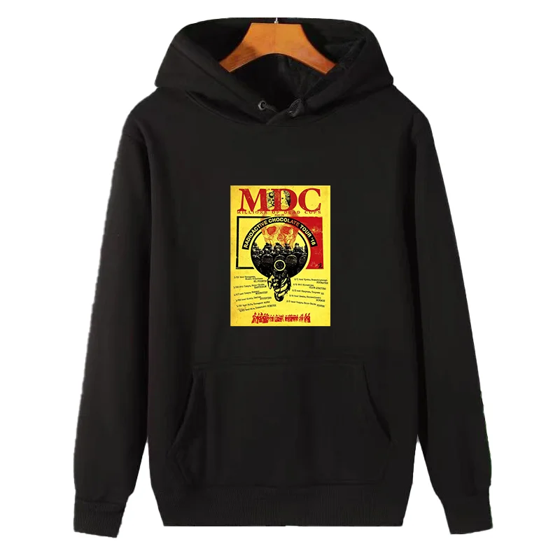 

MDC Millions Of Dead Cops Punk Rock Dead Kennedys Hardcore graphic Hooded sweatshirts thick sweater hoodie winter fleece hoodie