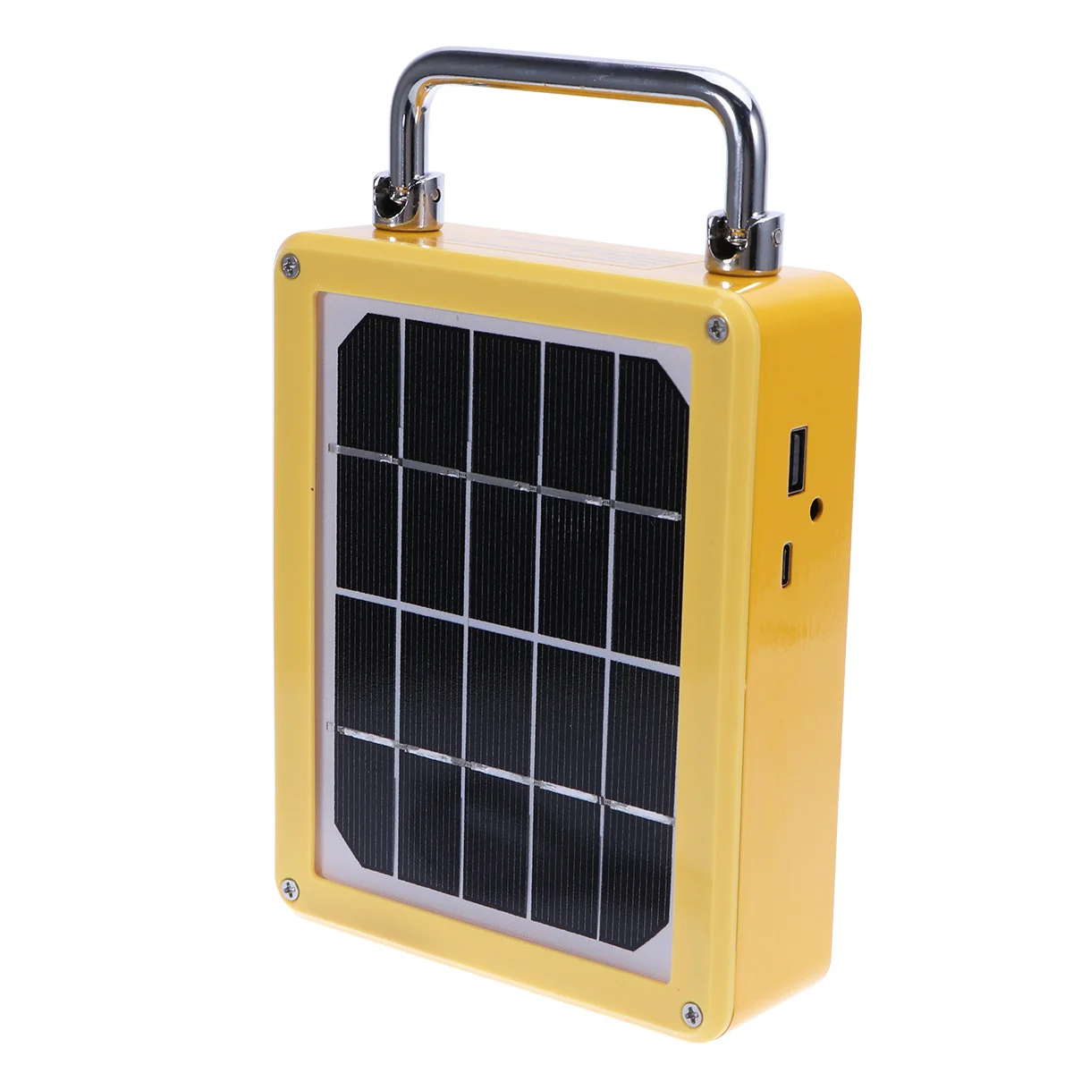 Solar Cob Work Light 10W 6000k White Emergency Lamp for Outdoor Camping Anti-Aging Burnt Wick Good Heat Dissipation