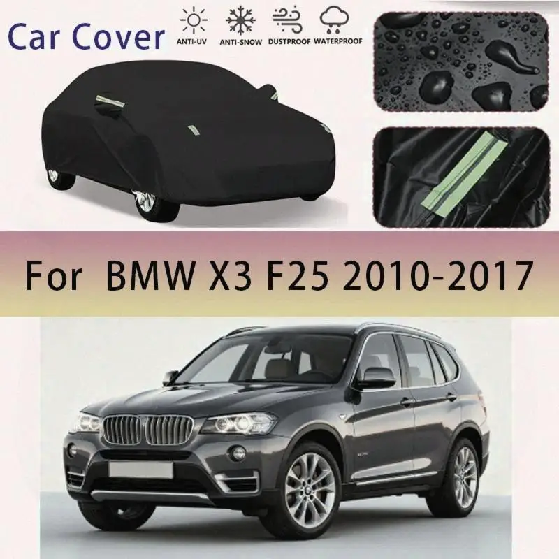 

For Outdoor Protection Snow Cover for BMW X3 F25 2010 2017 Waterproof Dustproof Exterior Accessories Car Covers