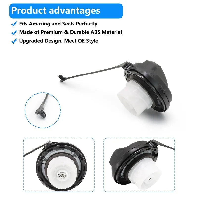 

For Hyundai& Kia Compatible 31010-3L600U Fuel Tank Cap- Black Color, Part Number 310103L600