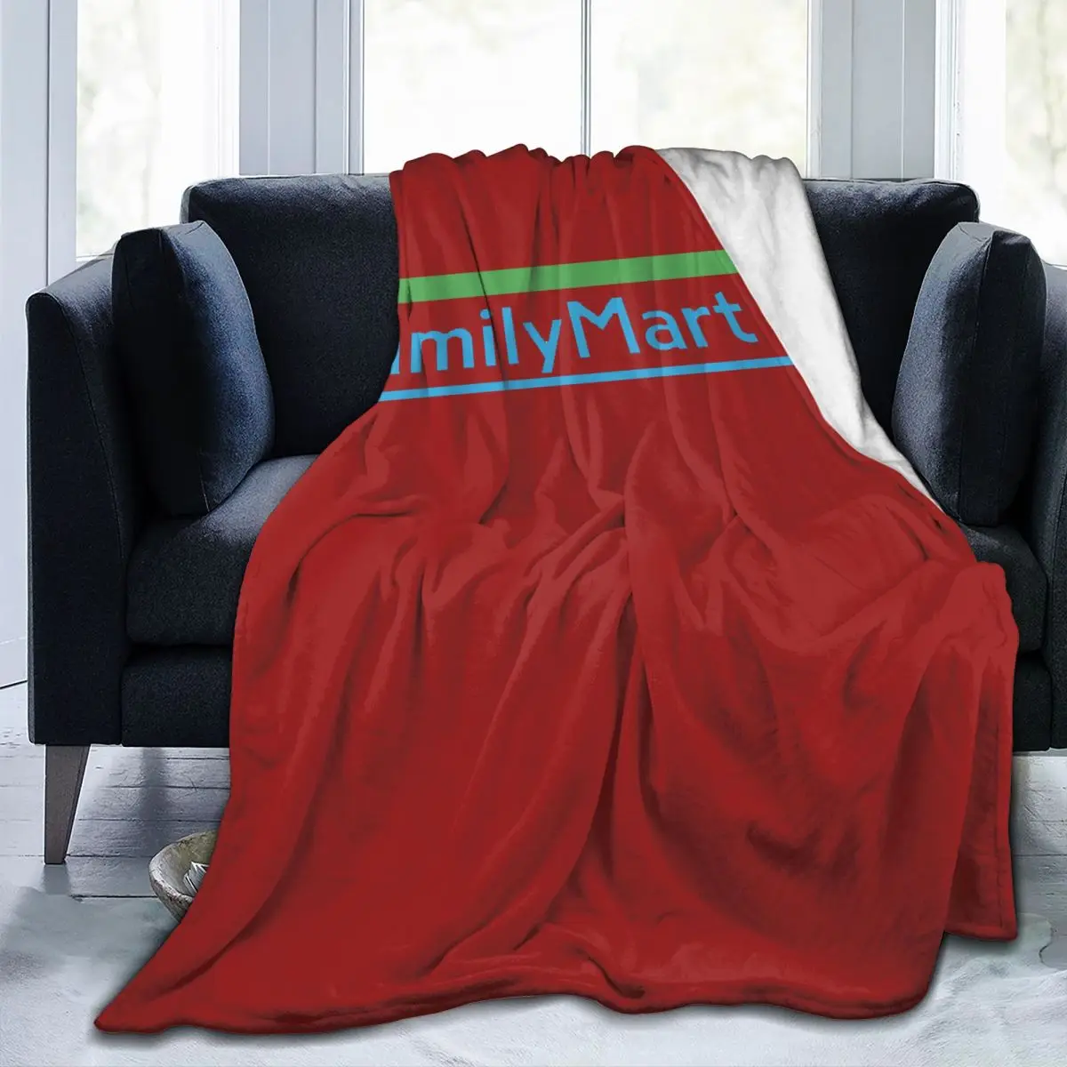 

Одеяло с логотипом Family Mart, японское (Konbini), фланелевое одеяло для дивана, дышащее одеяло для дома, спальни, офиса, покрывало, одеяло
