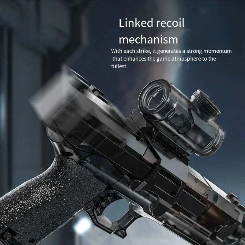 مسدس مياه كهربائي مستمر من فايرلايت مع تأثيرات ضوئية لهب النبض المتكامل - لعبة أطفال ذاتية التحميل