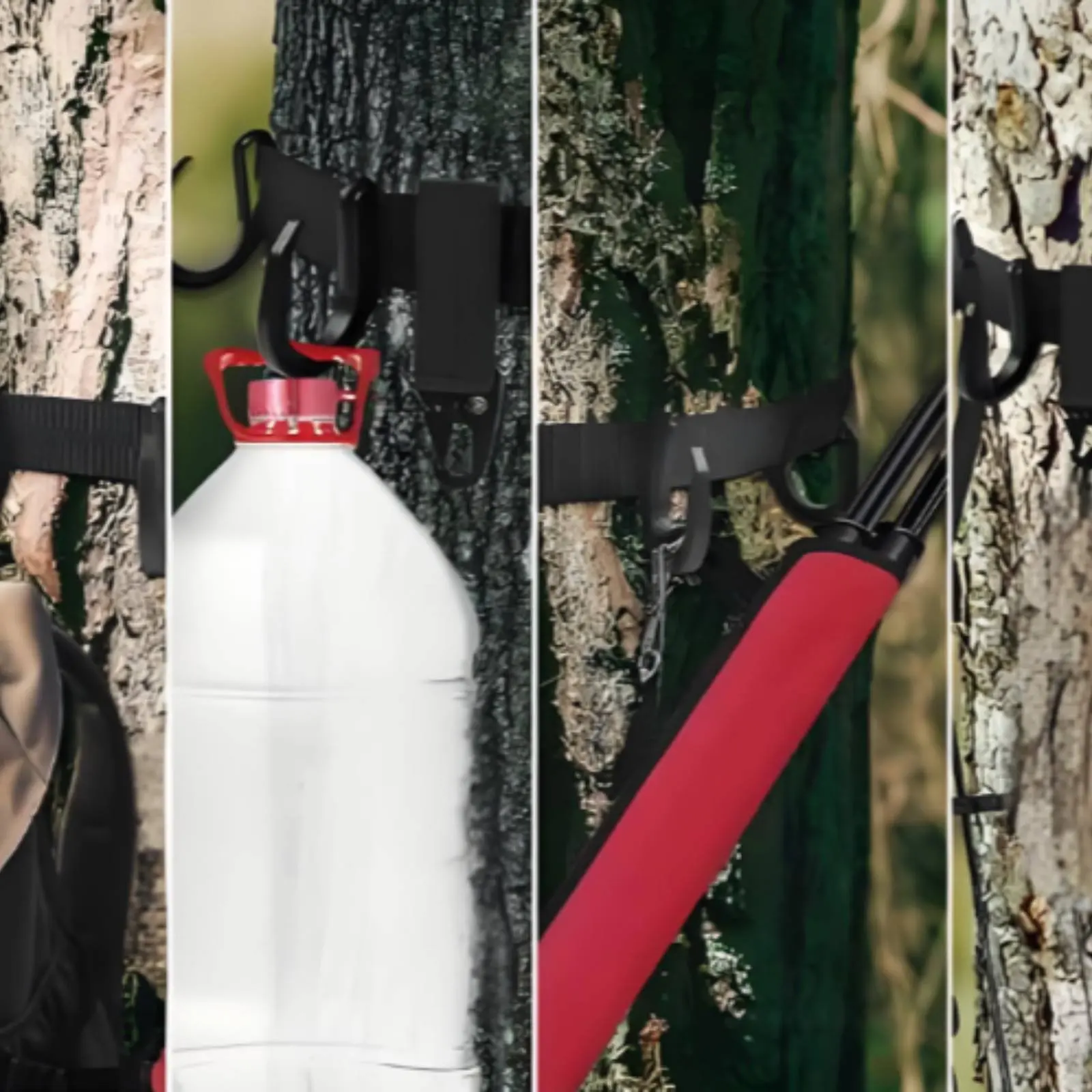 

Outdoor Utility Hook Strap Easy Installation Tree Trunk Gear Strap Campsite Organizer Lanyard Sturdy Duty for Camping, Fishing