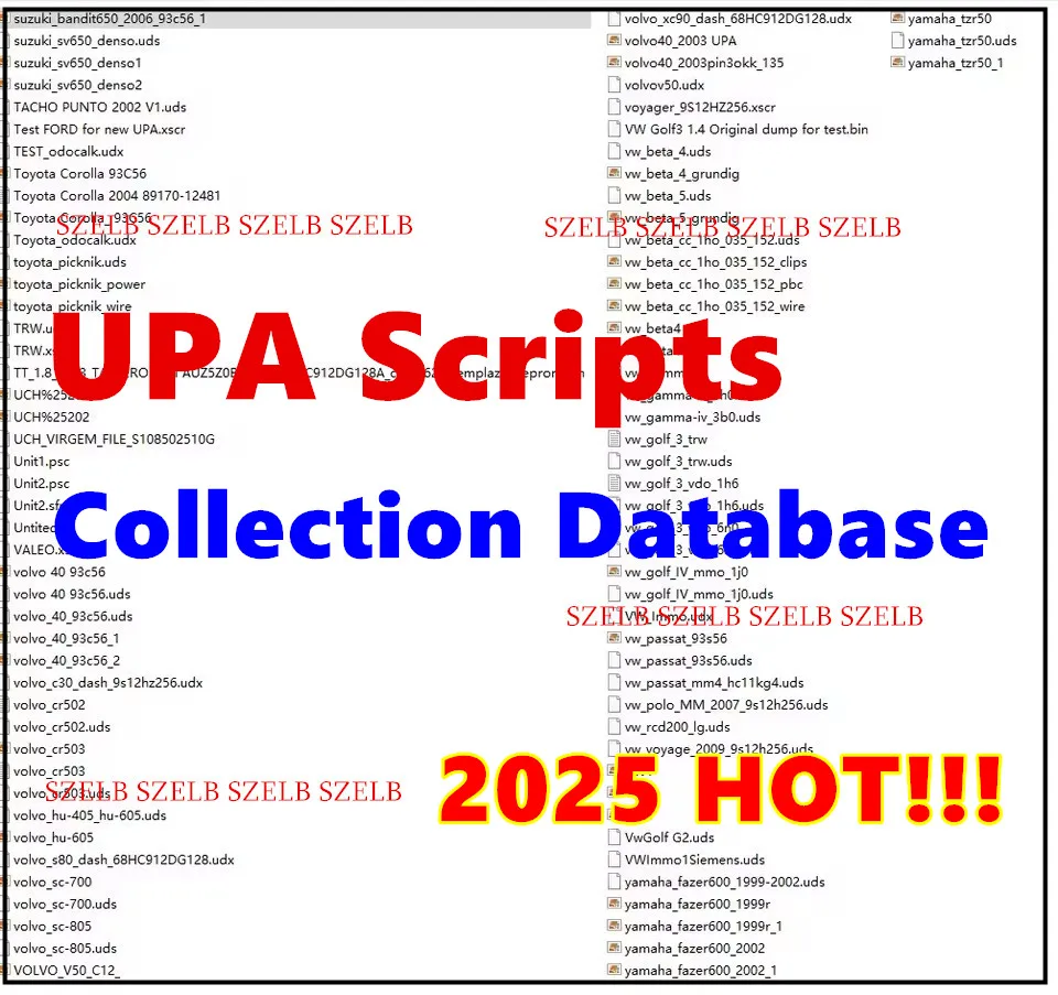 2026 Hot UPA Programmer Script Files Collection Database Big Scripts Database About 581 MB, Only Files