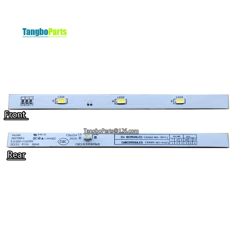 1Pcs CQC14134104969 Refrigeration LED Light Strip 12V For VIOMI 483L BCD-483WMSD Skyworth BCD-469 280 480 WY Series Fridge