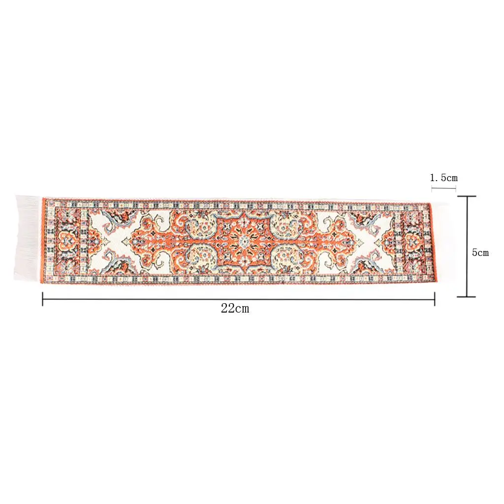 Tappetino intrecciato in scala 1/12, mobili in miniatura per casa delle bambole