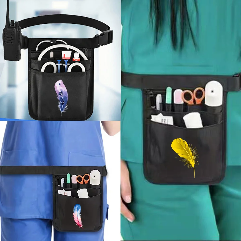 Waist Bag for Women Nurse Organizer Bag Nurse Nylon for Accessories Tool Belt Extra Pocket Fanny Pack Shoulder Pouch Case