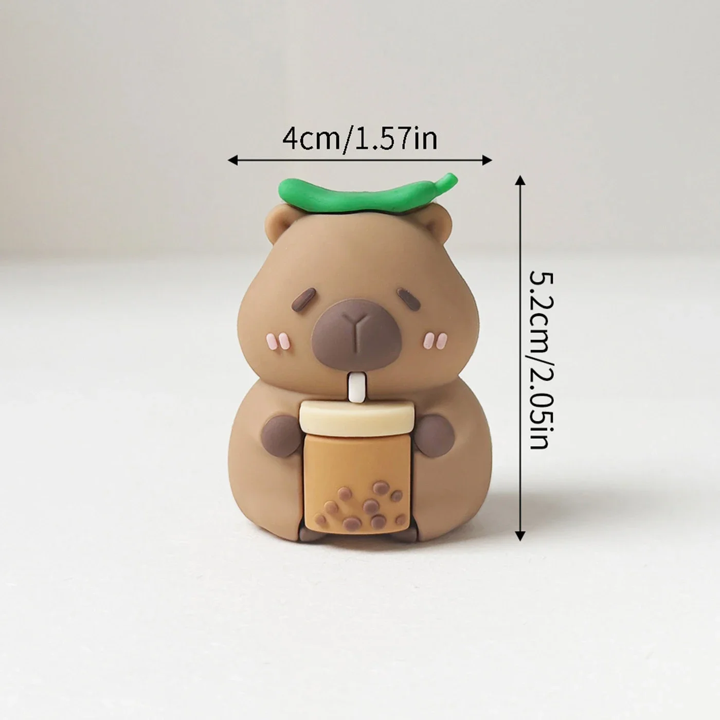Trendiger Capybara-Kuchenfigur-Topper: Niedliche Tier-Desktop-Deko-Accessoires, vielseitiges Ornament für Babypartys und Kinderfeiern – Detail 8