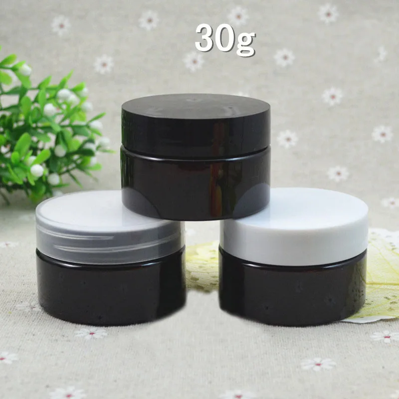 30G brown plastic PET bottle/jar/pot essence/cream/mask/moisturizer/gel/art nail/skin care cosmetic packing skin care