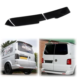 2X For Volkswagen For VW T5 T5.1 T6 T6.1 2 Door Transporter Rear Spoiler Roof Wing High Qulity ABS By Carbon Fiber Glossy Black