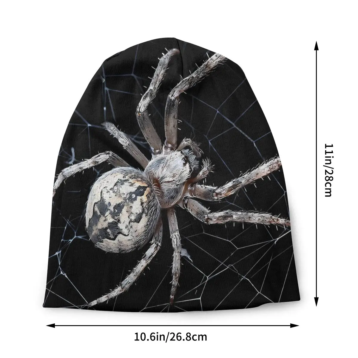 Spider Web Animal Skullies Beanies Caps Big Spider On Cobweb Thin Hat Autumn Spring Bonnet Hats Men Women's Unisex Ski Cap